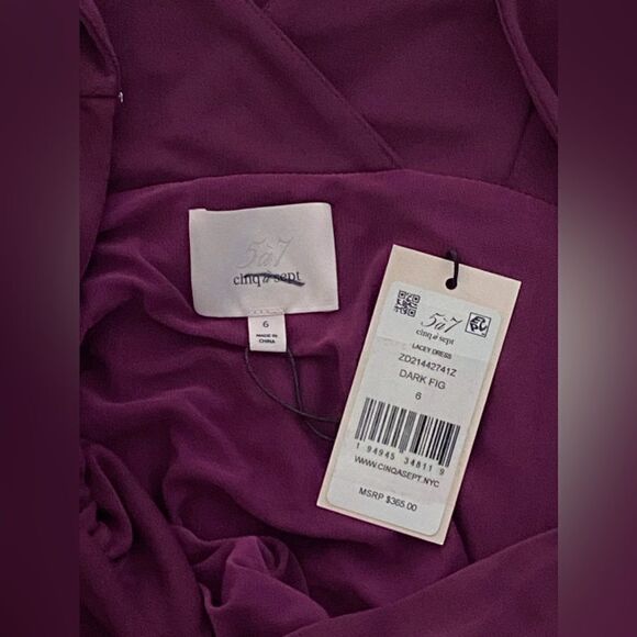 Cinq à Sept  Lacey Gathered Midi-Dress size 6 - Picture 12 of 13